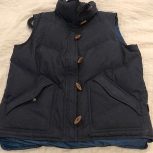 Patagonia Toggle Down Puffer Vest in Navy